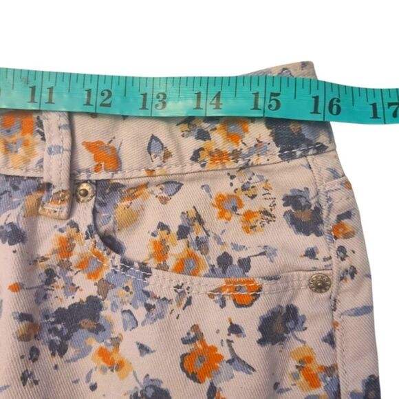 GAP Skirt‎ Mini Denim Floral 5-Pocket Jeans Style Women's Sz 10 - Picture 5 of 11